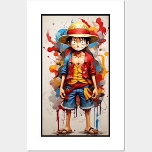 Kid Monkey D. Luffy Posters and Art